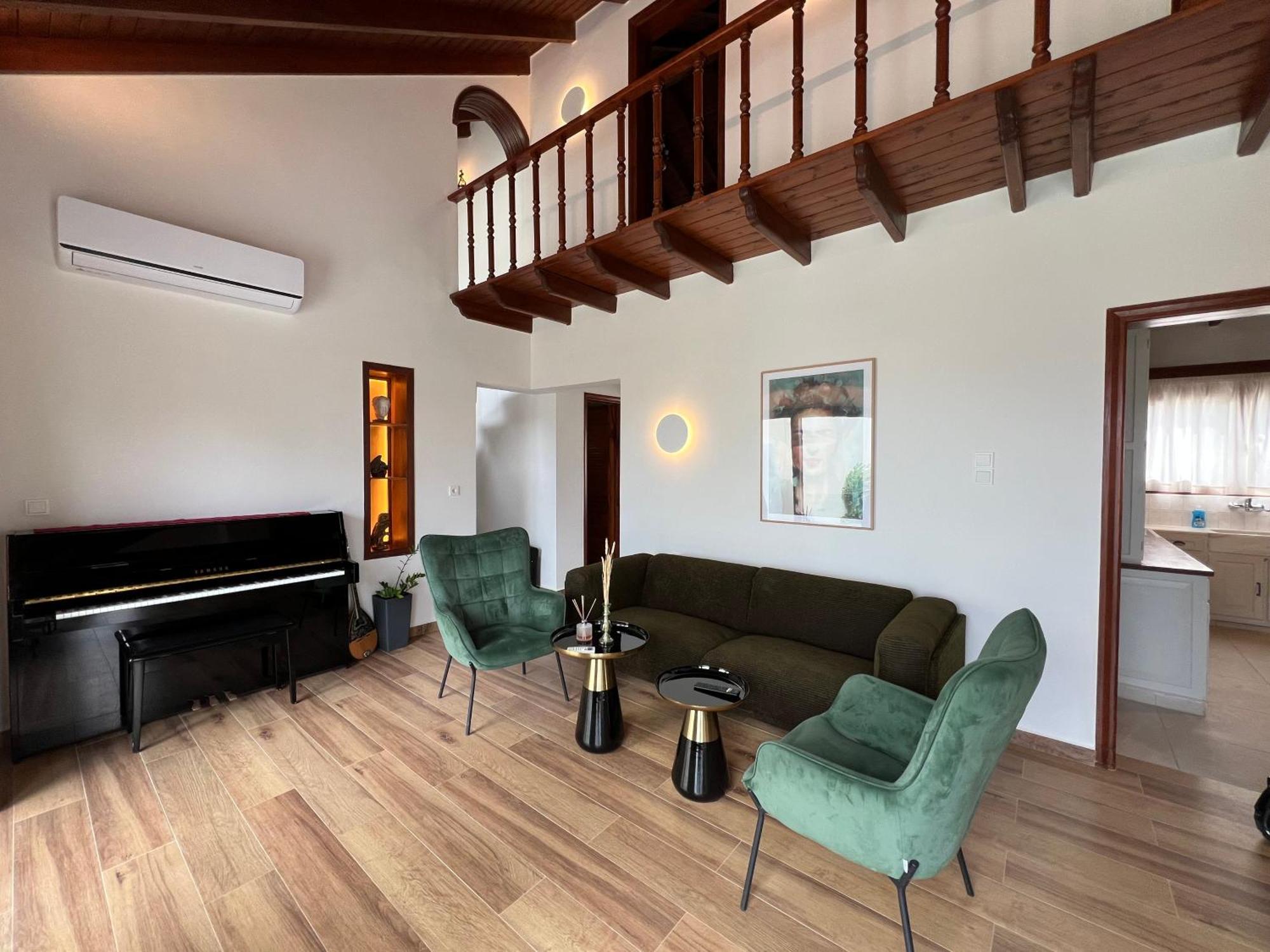 Chania Living Stories Villa With Piano ภายนอก รูปภาพ